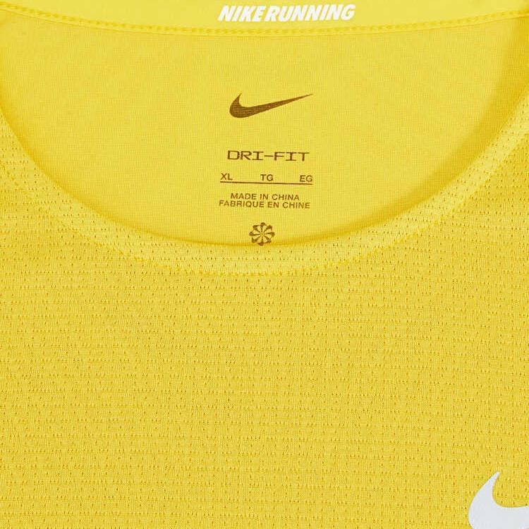 Nike Haut de course à manches courtes Dri-fit Rise 365 'Jaune' Homme CZ9185-709