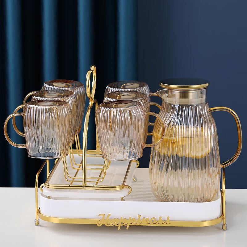 Elegant Glass Cold Water Pitcher with Lid