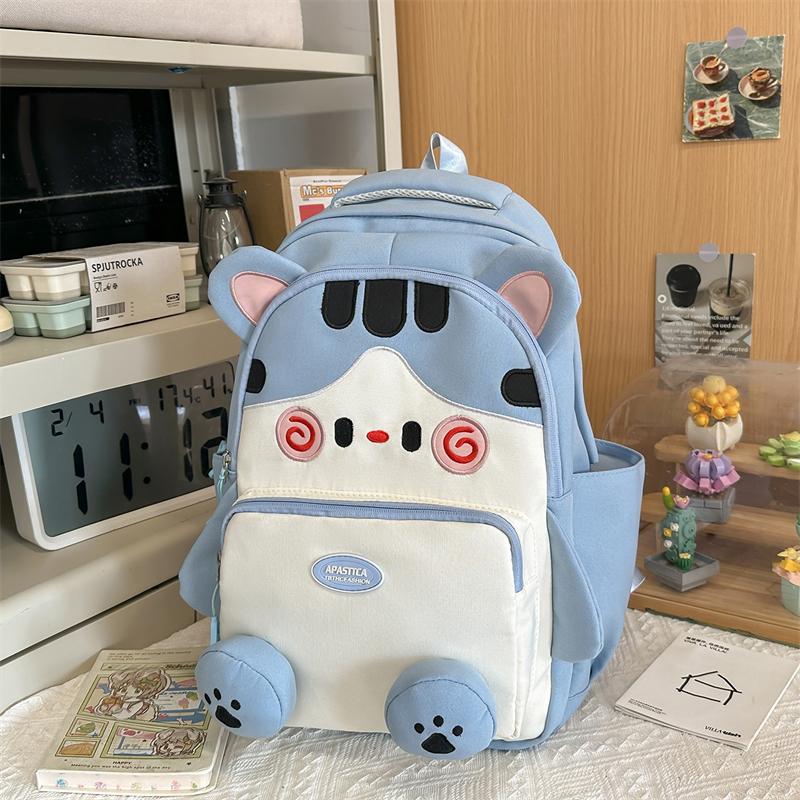 College Style Schoolbag Cute Cartoon Kitten Backpack