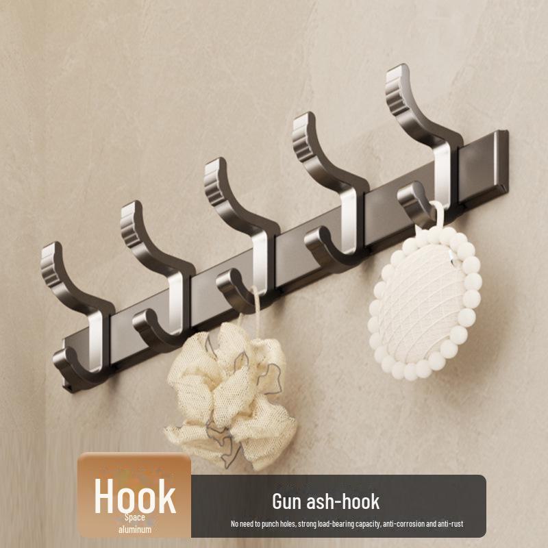 Punch-Free Bathroom Towel Rack and Shelf Kit