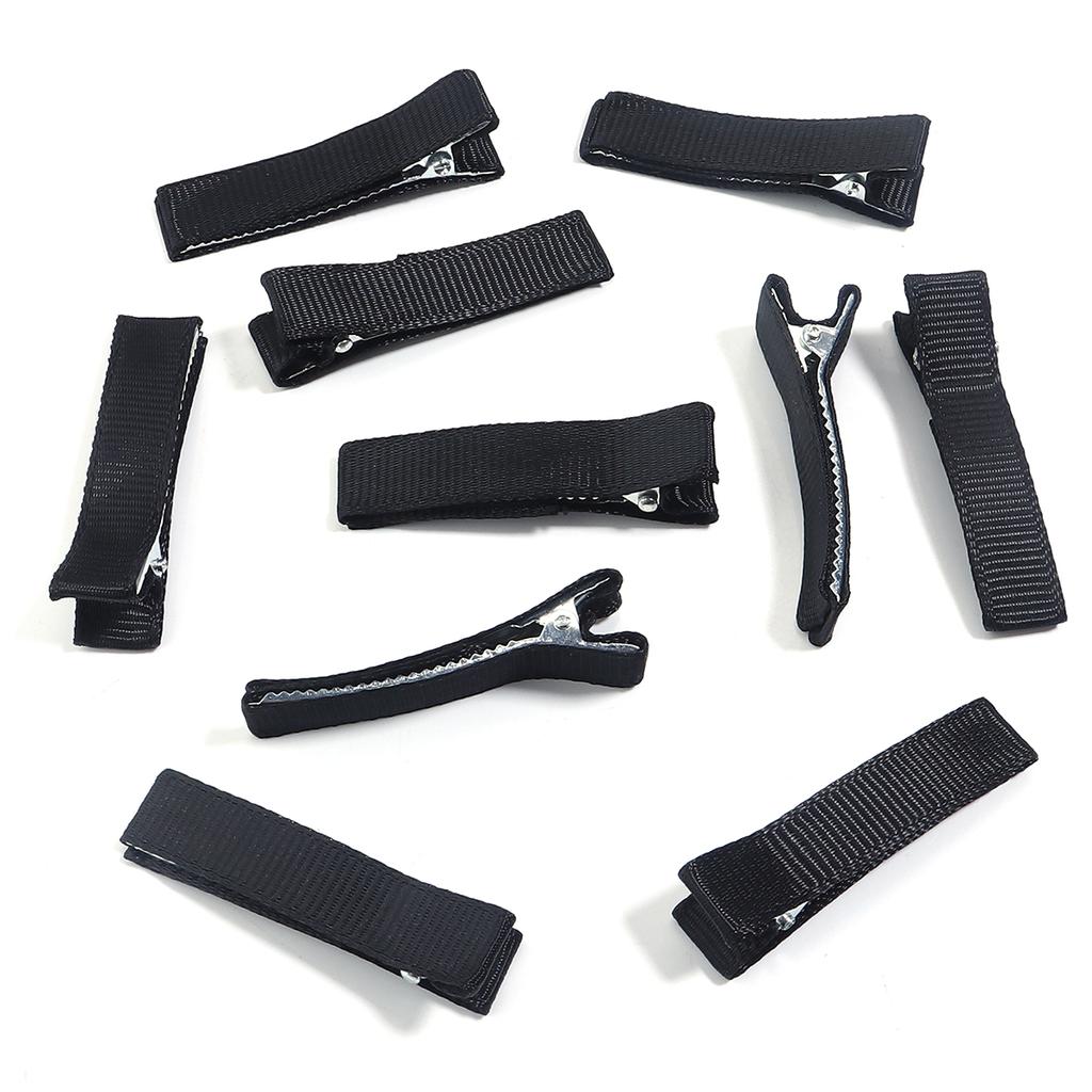 10pcs/Bag Multicolor Cloth Wrapped The Metal Duckbill Hair Clip For Jewelry Making Hairpins DIY Hairpins Base Decorations