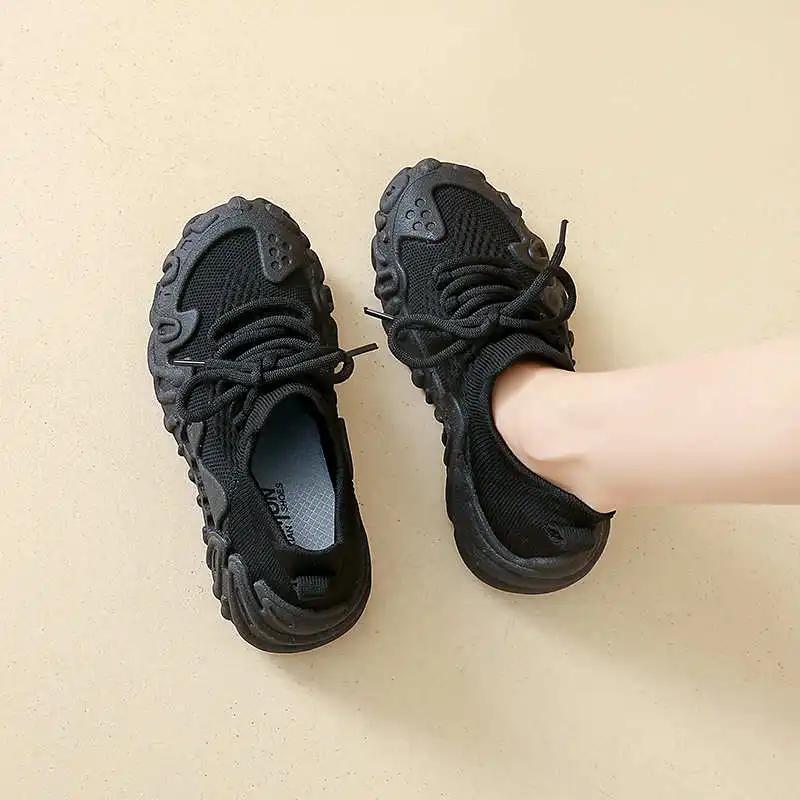 Fashion Playform Round Toe Shoes Women Luxury Sneakers Casual Unusual Sneakers Blue Tennis Woman Sport Functional Hit Small Price