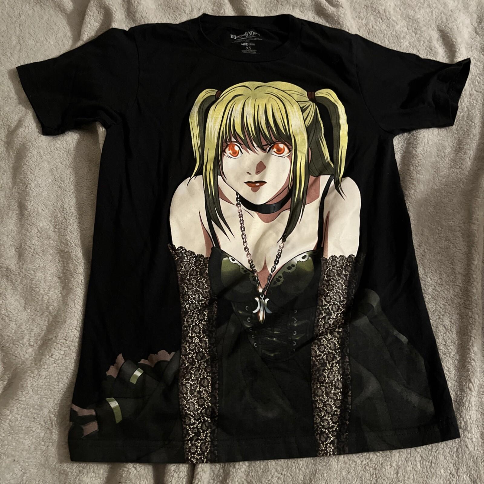 Death Note Misa Amane Lingerie Pose Anime XS Black Unisex T-Shirt XXL