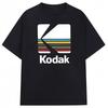 Kodak Letnia Nowa Koszulka Męska z Nadrukiem Kolorowym 100% Bawełna Codzienna Zewnętrzna Sportowa Codzienna Pochłaniająca Pot Oddychająca Krótki Rękaw