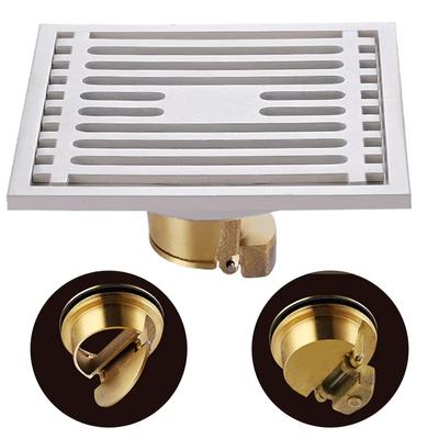 Shower Floor Drain Stainless Steel Floor Drain Toilet Bathroom Sewer Square Anti-odor Drainer Cover Bathroom Accessories