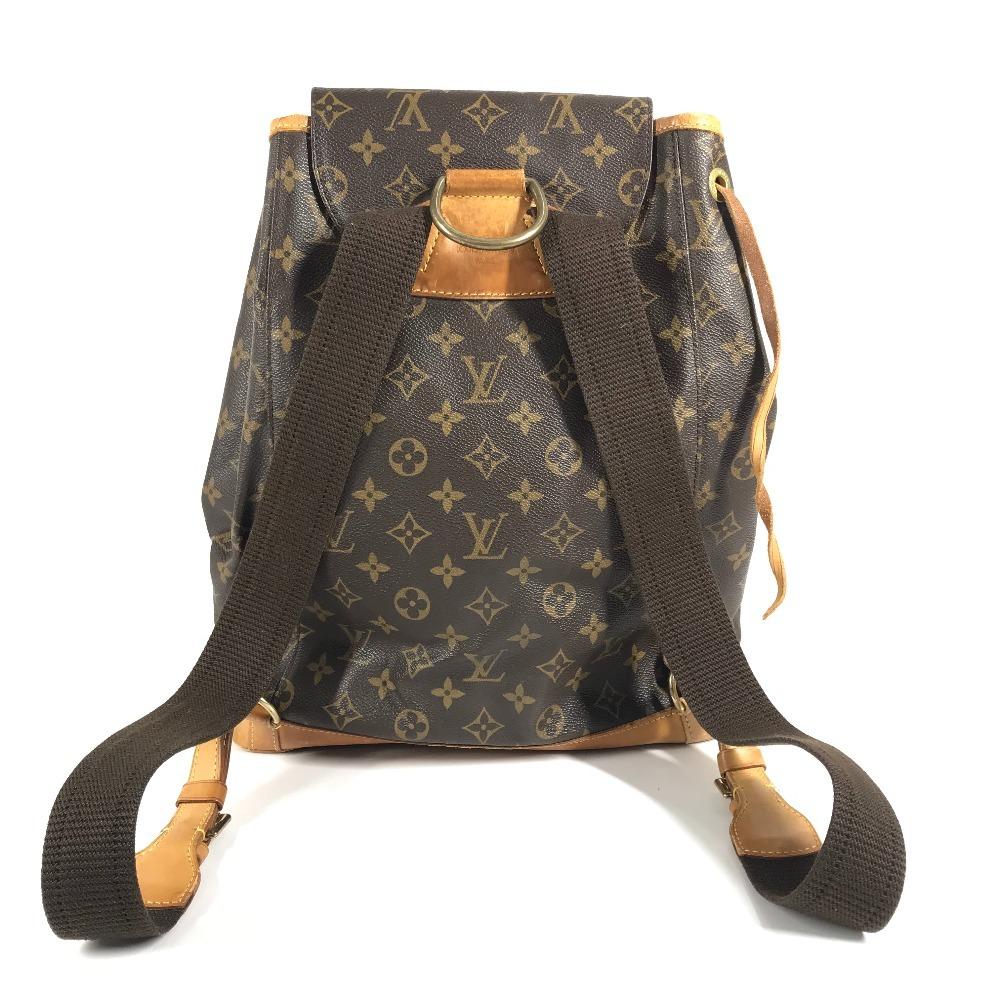 Louis Vuitton M51135 Monogram Montsouris GM backpack bag Backpack  Brown