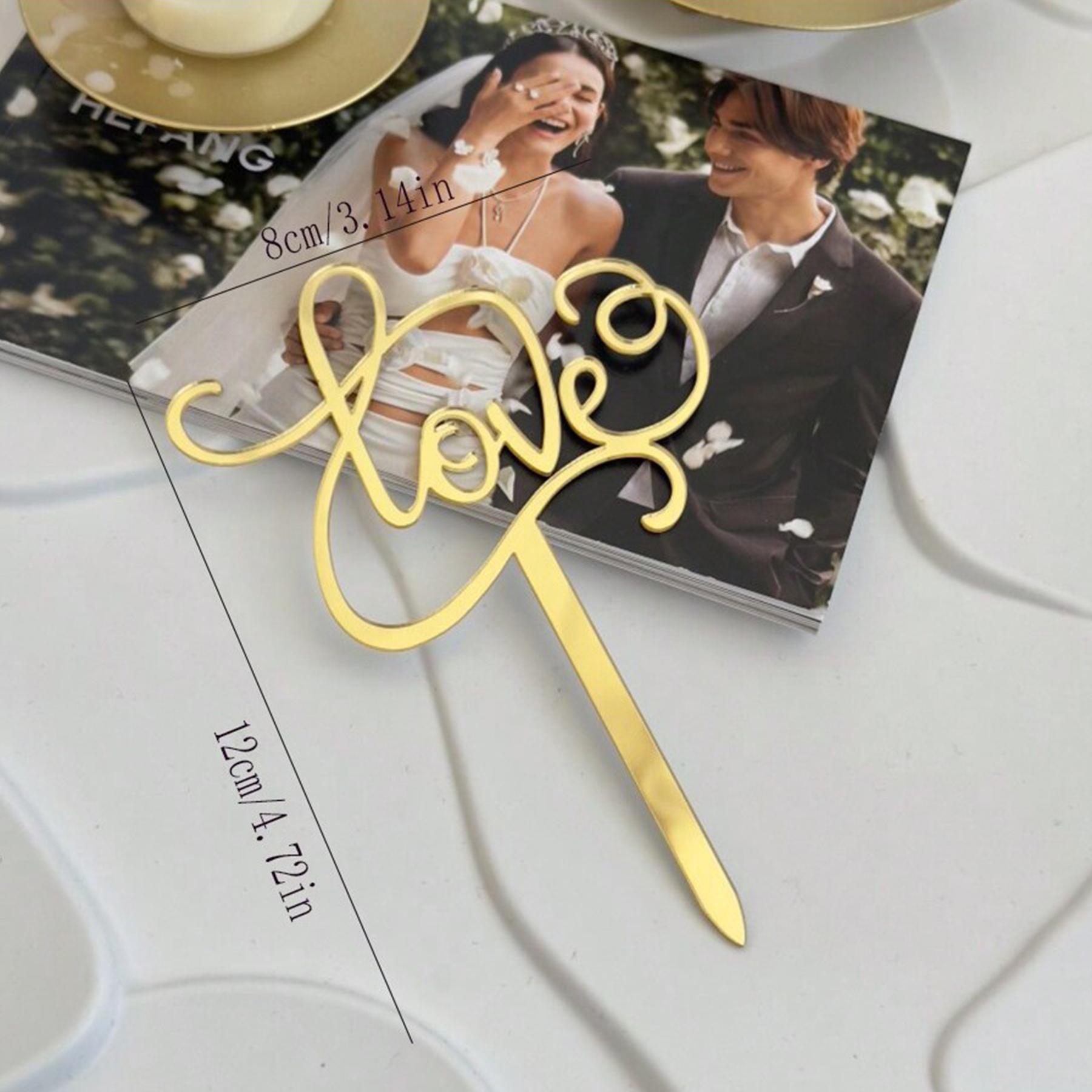 

3/6pc Acrylic Love Heart Shaped Happy Valentine s Day Cake Topper for Valentine s Day Wedding Party DIY Cake Dessert Decorations 3pcs