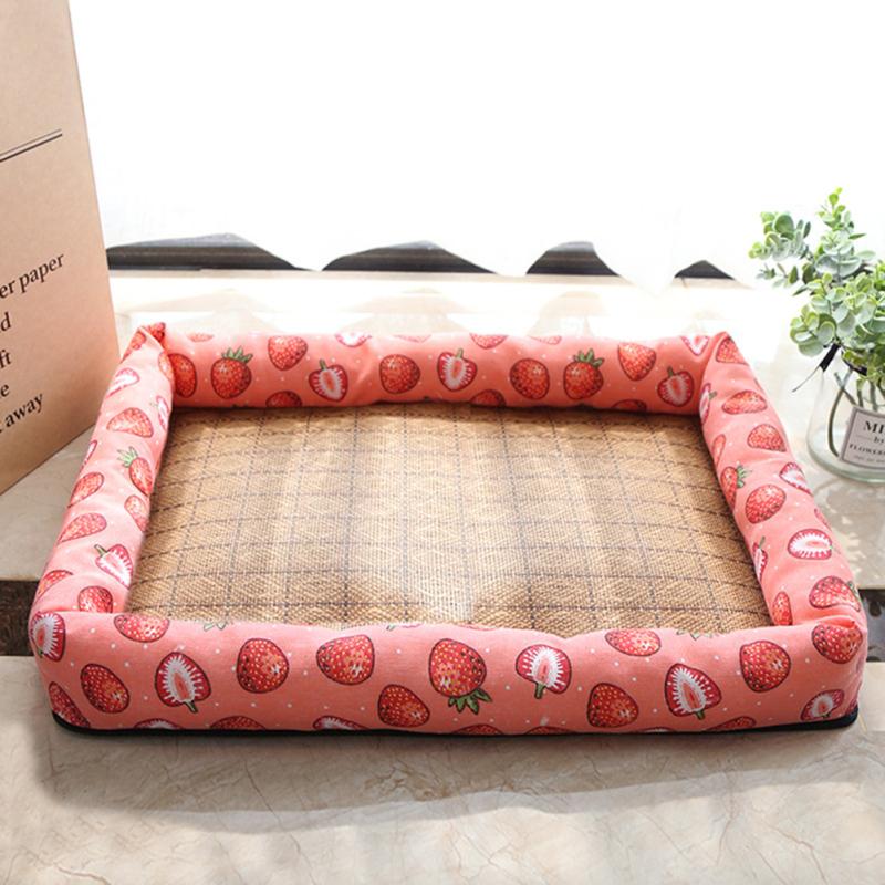 Summer Pet Cooling Mat Square Breathable Dog Cat Bed Cushion Pet Products Accessories