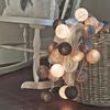 Outdoor LED Cotton Ball String Lights - Perfect for Tents, Weddings, Parties, and Birthdays