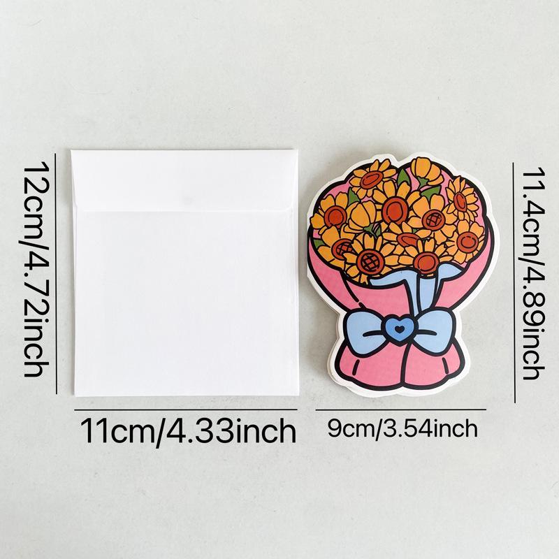 3D Retro Foldable Christmas Tree Greeting Card with Envelope - Perfect for Best Friends or Couples.