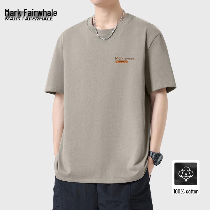 MARK FAIRWHALE Men's 2025 Loose Fit Casual Short Sleeve T-Shirt