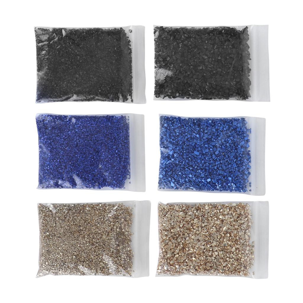 Nepravidelné skleněné střepy Drcené sklo Výplň do formy Třpytky pro nehtové umění, řemesla, výplň do vázy, DIY