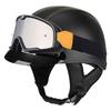 3C Certified Retro Half Helmet Scooter Motorcycle Riders Unisex All Season ABS Safety With Visor Options