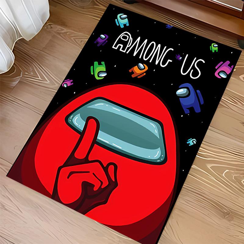 Among Us Print Area Rug-Soft,Washable Non-Slip Indoor Mat Office Chairs,Living Room,Home Office Decorative Rug