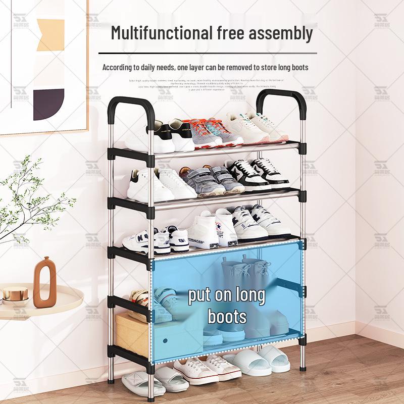 Slim Multi-Tier Shoe Rack for Entryway or Dorm