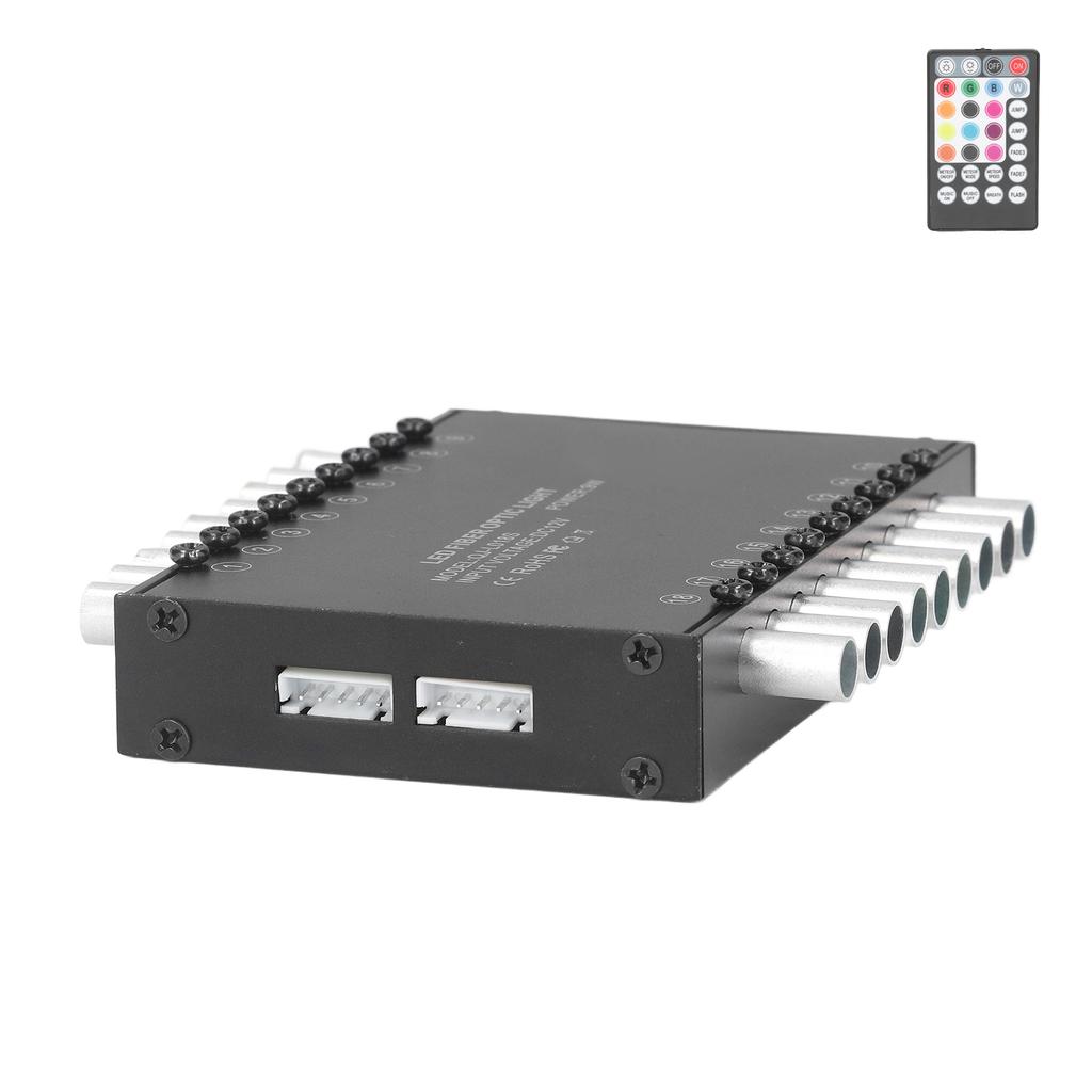 LED Lichtleiter Bluetooth APP Fernbedienung 18 Löcher Einzelkopf Lichtleiter Sternenhimmel