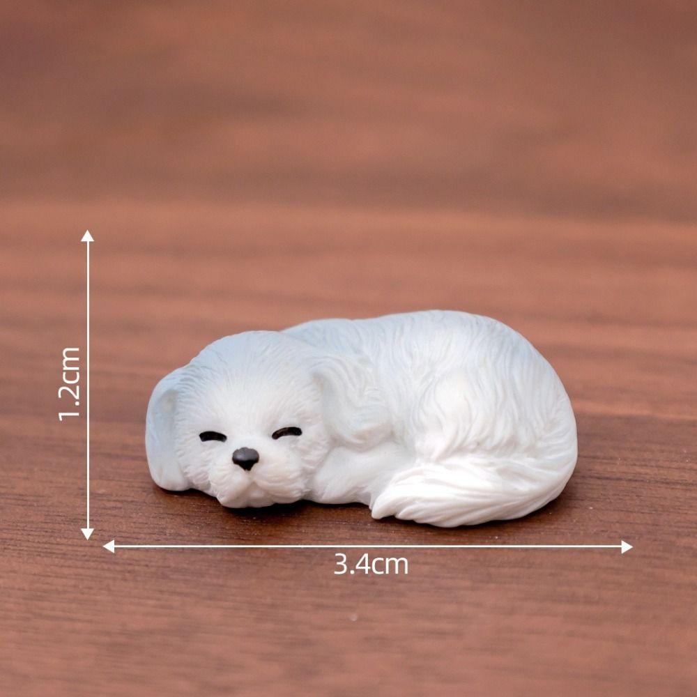 DIY Crafts Cartoon Puppy Statue Cute Mini Animals Figurine New Miniature Dog Figurines
