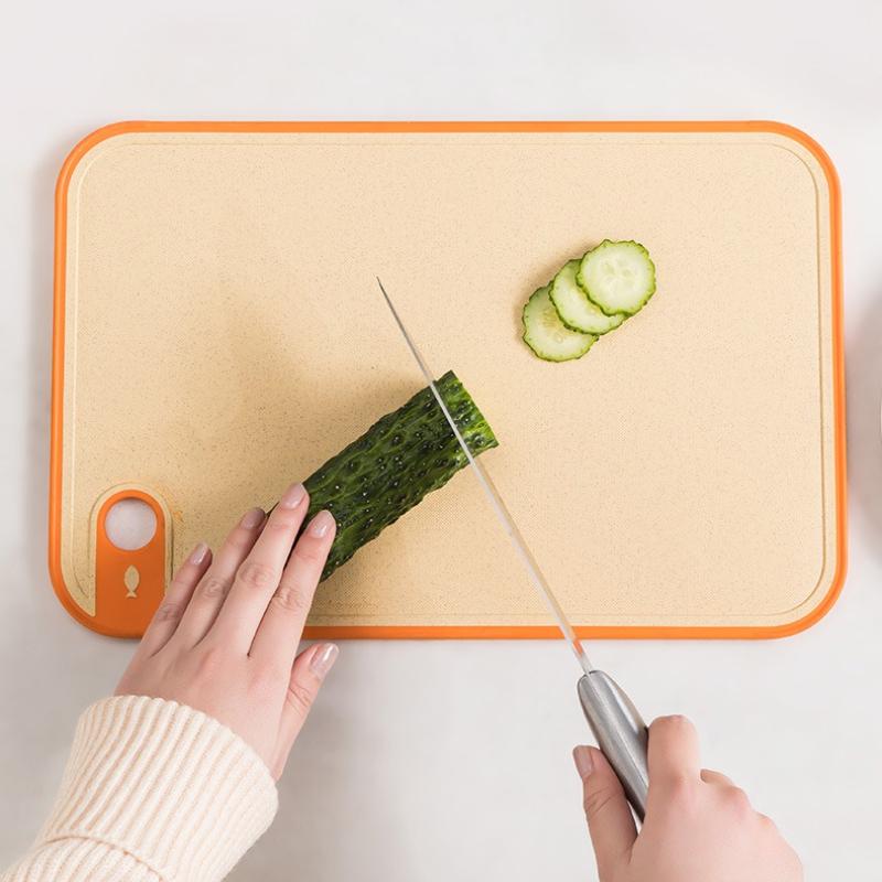Kitchen Cutting Board Wheat Straw Double-Sided Chopping Boards for Kitchen