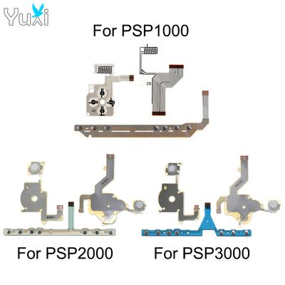 החלפת YuXi עבור PSP 1000 2000 3000 לחצנים שמאל ימין פונקציה התחל בית נפח PCB לוח מקשים LR Flex כבל תיקון חלקי