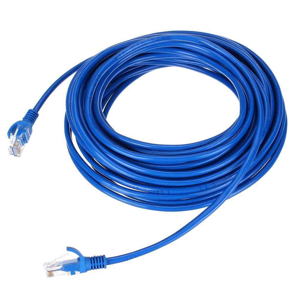 Buy Network LAN Cable Cat5e Computer and switch 1Gbps 350 Mhz RJ45 Connectors blue at