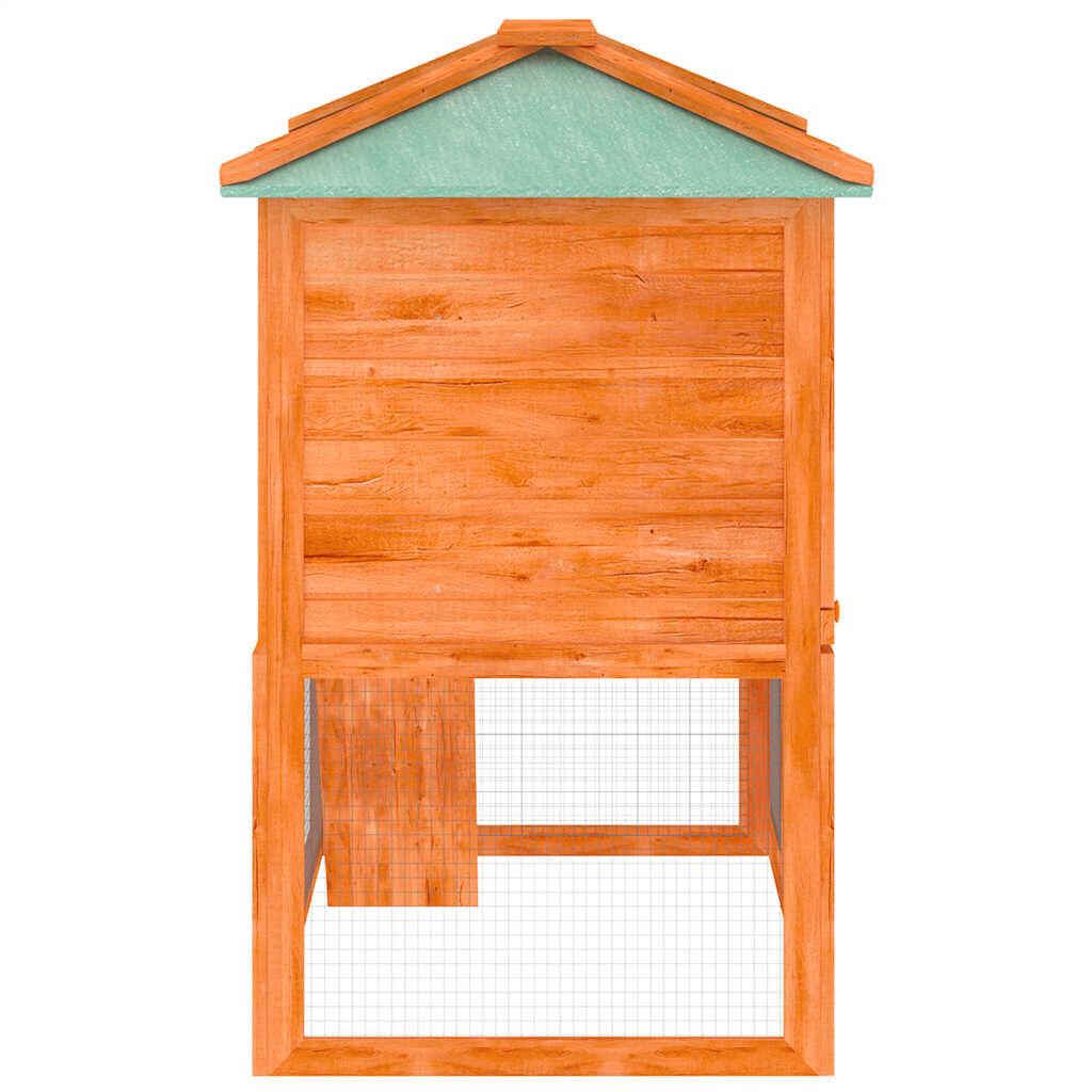 vidaXL Double Pet Cage Wood