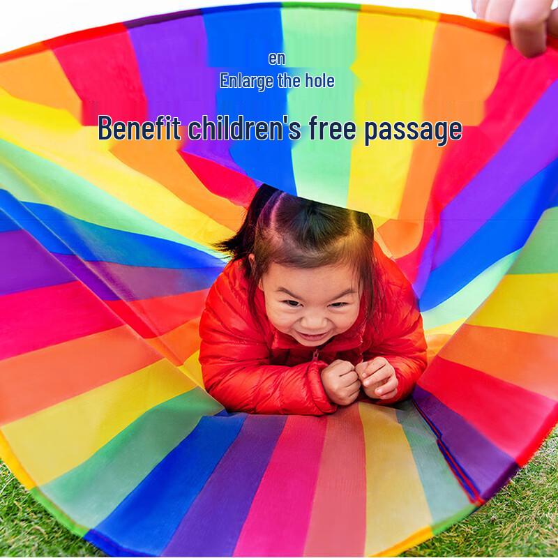 WEZHO Children s Rainbow Crawling Tunnel