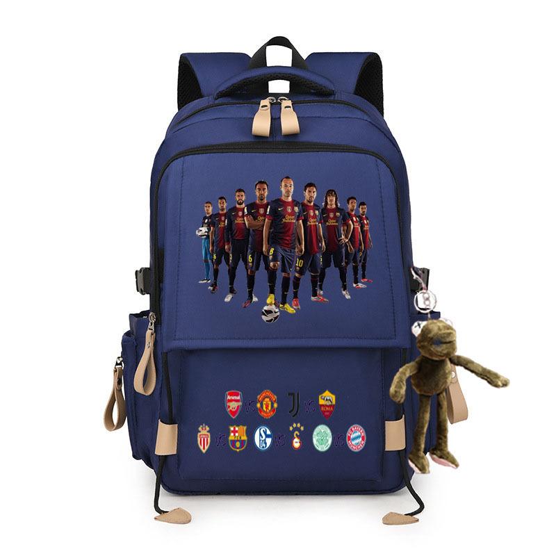 3-delige Schoolrugzakset voor Studenten Grote Capaciteit Oxford Stof Schooltas met Schouderband en Etui