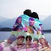 K Pop Demon Hunters Warmth Flannel Blanket Cover Soft Multifunctional Decorative Blanket Universal Blankets Holiday Gifts