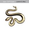 1Pc 3D Metal Snake Car Side Fender Rear Trunk Emblem Badge Sticker Decals for  JEEP Wrangler,Car decorations