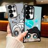 V-Valorant Cute Catoon Plating Phone Case For Samsung Galaxy S24 S25 FE S26 Edge S23 Ultra S22 S21 Plus S20 Anti-Fall Airabag Co