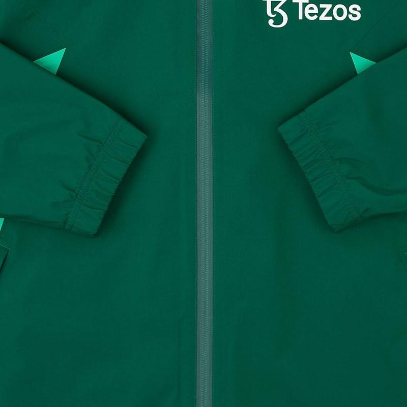 adidas 2023-24 Manchester United Comfortable Soft Breathable Stand Collar Zip Long Sleeve Football Jersey Unisex Jersey Green IP9132