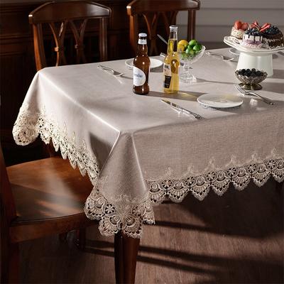Tovaglia da pranzo rettangolare morbida in pizzo, impermeabile, per feste, cucina, tè verde, quadrata, antiolio, decorativa
