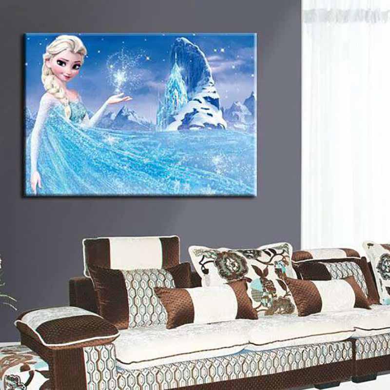 Frozen Oil Painting Diy Wall Decor For Living Room Or Bedroom