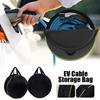 Compact Electric Car Charging Cable Organiser Case Large Pocket Water Resistant Storage Bag Portable Travel Essential