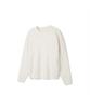 Notig Stripe Pattern Round Knit White_Okw3Swrl105A1