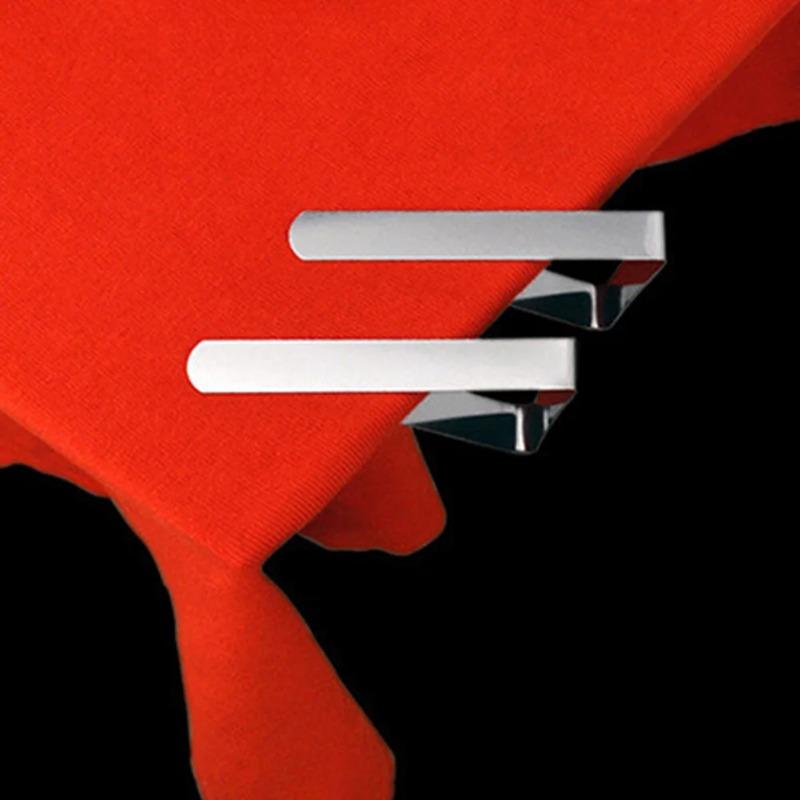 4-12 pezzi Morsetti per tovaglia in acciaio inossidabile Supporto per tovaglia per feste, matrimoni, passeggiate, tavoli da picnic, decorazioni