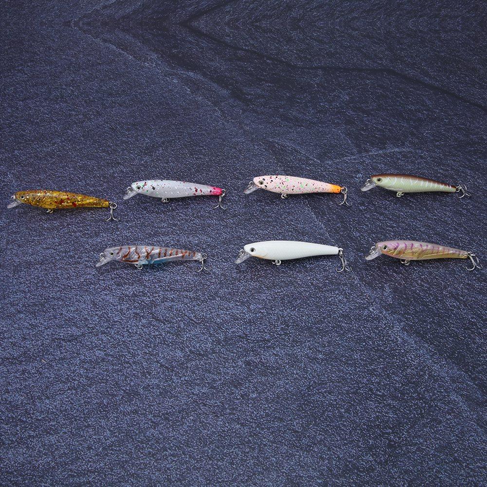 7 KS 6,5 cm 3,8 g Minnow Kroužkové Korálky Životná Umělá Návnada Rybářská Lákadla Swimbait Sada Příslušenství