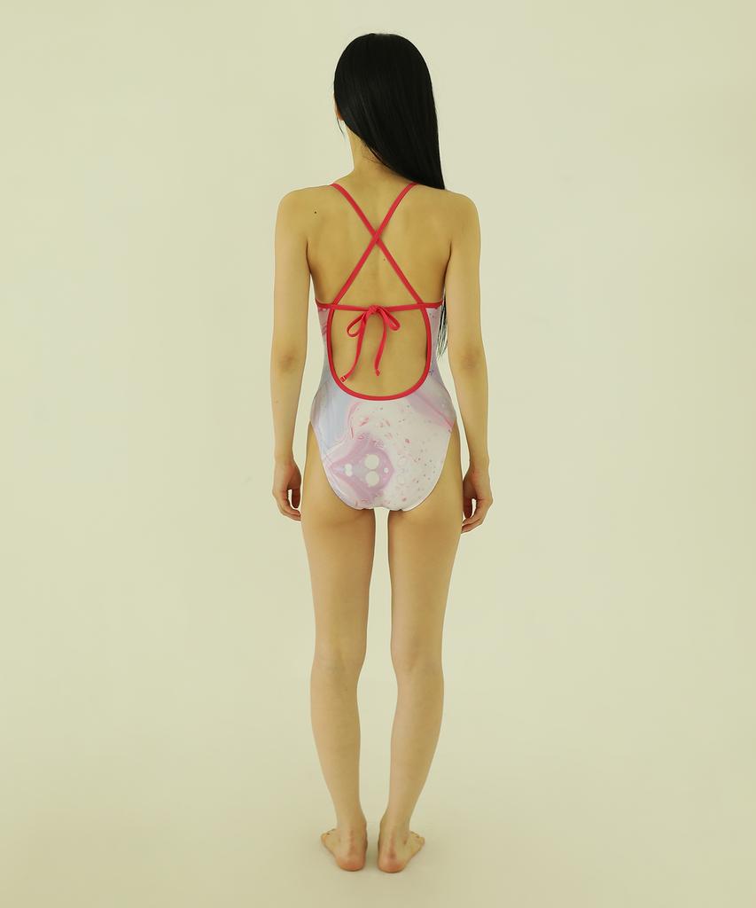 Tetiseuseoul Tethys Cream Marble Swim_Pink