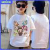UMICO Baju Child's New Cute LABUBU Printed Men's and Women's Round Neck Top