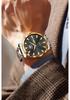 Men's Luminous Double Calendar Quartz Watch with Steel Strap – Hot-Selling