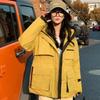 New hooded cotton clothes women's winter thickened warm outdoor tooling loose big pocket jacket