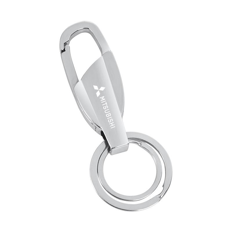 

Zinc Alloy Key Chain Car Personalized Keychain For Mitsubishi ASX Pajero Ralliart Outlander Jinxuan Lancer Galant Attrage Mirage срібний