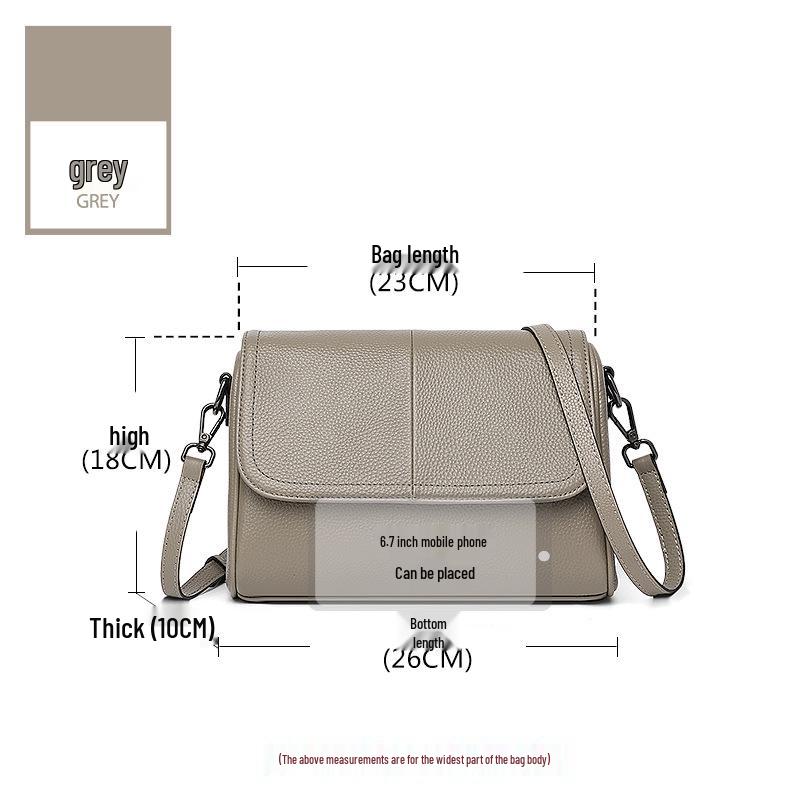 2025 Women's Large Capacity Soft Leather Crossbody Backpack with Magnetic Buckle Flap