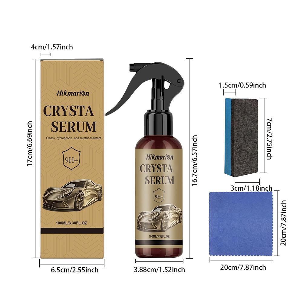 9H+ Car Ceramic Coating 100ml Liquid Nano Crystal Serum Polishing Wax Anti-corrosion Waterproof Auto Detailing Paint Protection