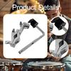 Cymbal Arm Holder Extension Mount Clamp Metal Thickened Adjustable Angle Versatile Portable
