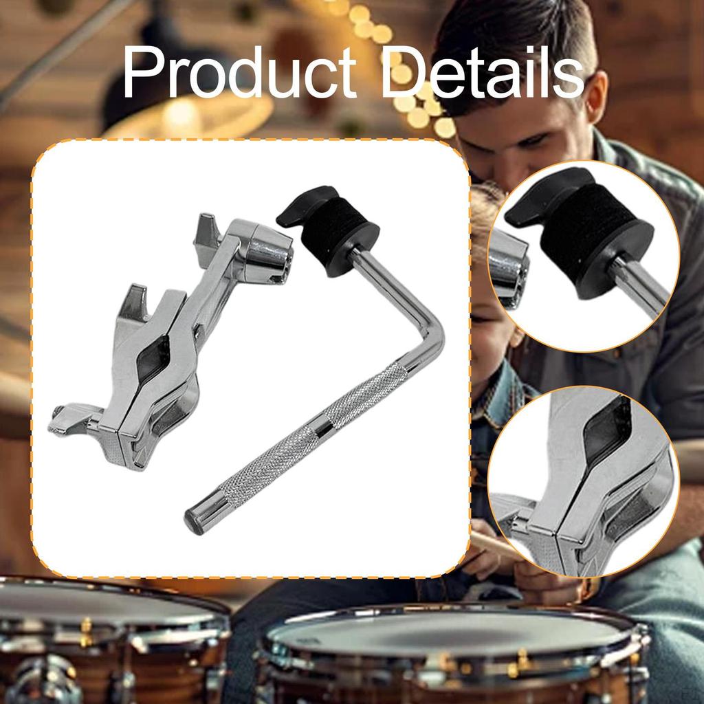 Cymbal Arm Holder Extension Mount Clamp Metal Thickened Adjustable Angle Versatile Portable