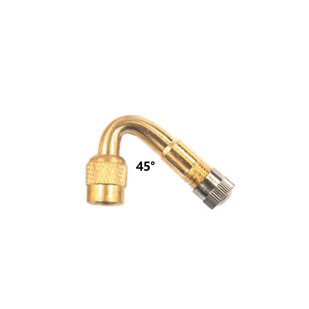 45/90/135 Degree Angle Brass Motorcycle Bent Valve Adaptor Tyre Tube Valve Extension Adapter for Car Truck Motorcycle Cycling Accessories