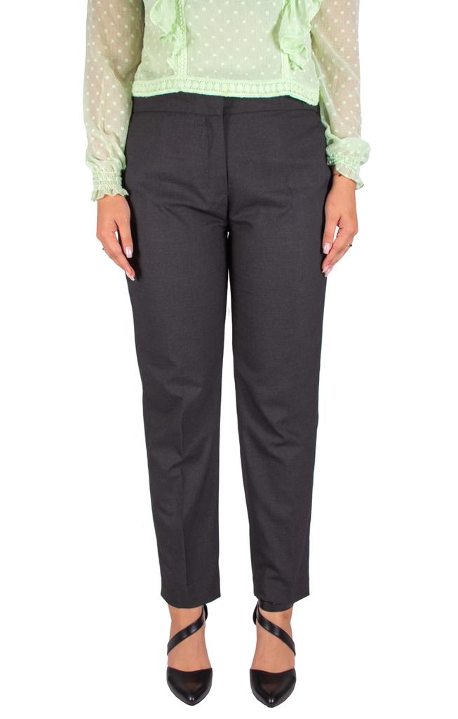 Eleganckie Szerokie Spodnie Damskie Szare Wizytowe Plus Size 44 /29 Xxl