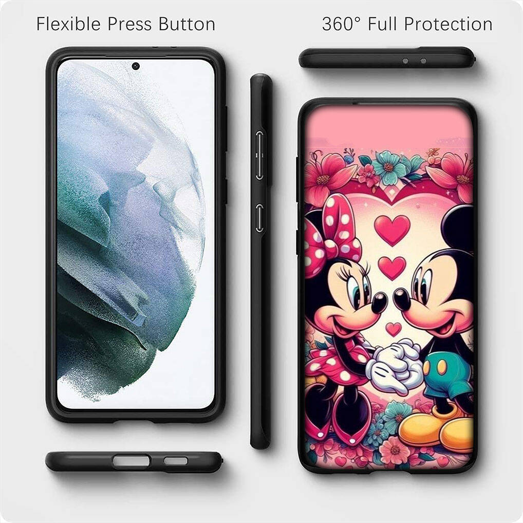 for iPhone 17 16 15 Xiaomi Poco F7 F8 X7 X6 C85 C75 C71 M8 Redmi Note 14 13 12 11 Pro Max 14C 13C 15C A3 A4 Phone Case Minnie Mouse Mickey Art Cover