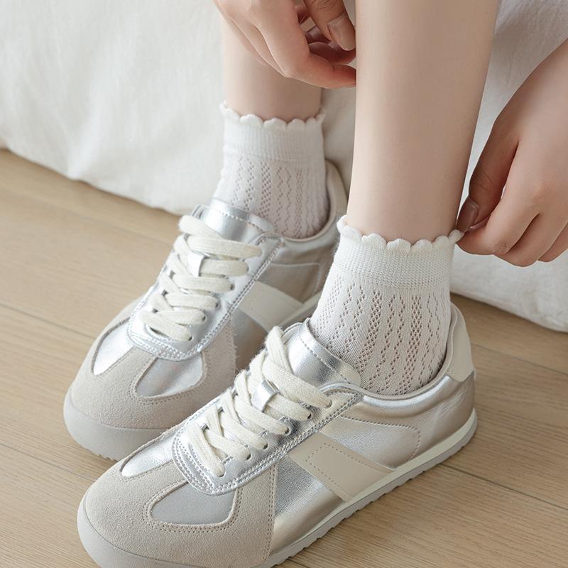

5 пар женских летних тонких кружевных коротких носков без косточек 5 Pairs